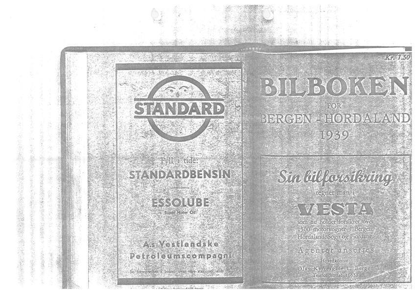 Bilboken 1939 Bergen & Hordaland